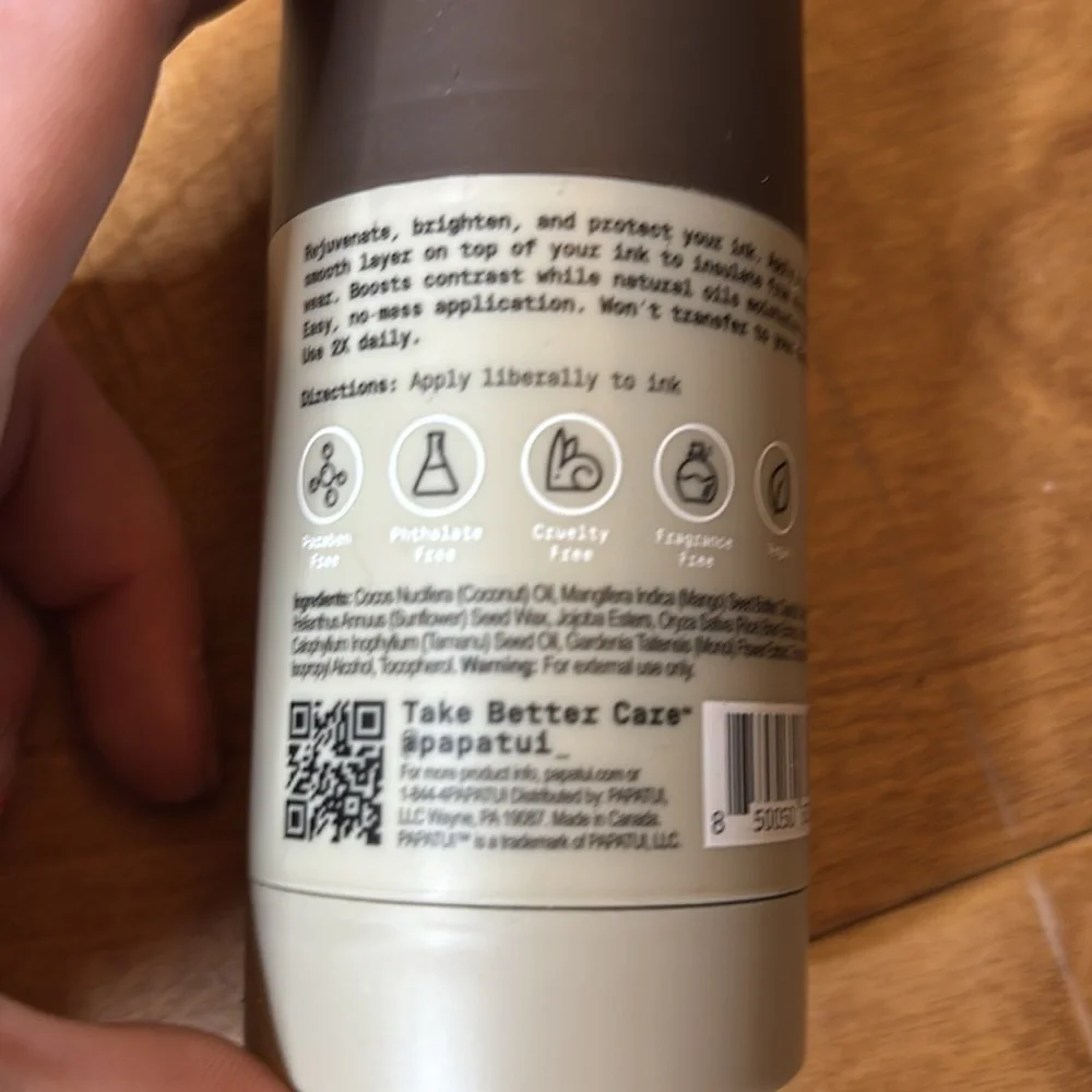 Papatui | Enhancing Tattoo Stick | Fragrance Free | Mango Butter & Coconut Oil 2